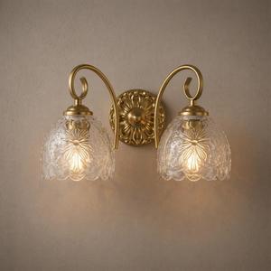 Hamilyeah Gold 2-Light Vanity Bathroom Light Fixtures Over Mirror, Vintage Vanity Lights Wall Sconce Light Fixture for Bathroom Vanity, Bedroom, Hallway, Farmhouse Bathroom Lighting