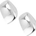 Left and Right Chrome Exterior Door Mirror Covers for Dodge Grand Caravan 2008-2018 for Chrysler Town & Country 2008-2016 for VW Routan 2009-2014