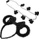 Disney Minnie Christmas Headband and Light-Up Necklace Set  Kids Holiday Accessory Gift Set, Ages 3+