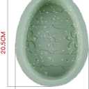 VOSAREA Egg Cake Pans: Silicone Easter Egg Mold Jumbo Easter Mould Cake Chocolate Mold Silicone Candy Biscuit Tray for Baking Supplies Party Decorations