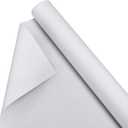 Kinlop 48 Inch x 20 Feet Double Primed Cotton Canvas White Canvas Roll for Oil and Acrylic Paint