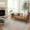 Loloi Angela Rose Blake Collection BLA-04 Beige/Denim 2'-0" x 3'-0", .25" Pile Height, Fringe, Accent Rug