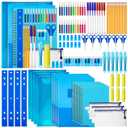 PerKoop 24 Sets School Supplies Kit for Kids Back to School Supplies Pack