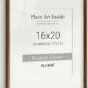 Picture Frame, USA-Sourced Hardwood Photo Frame, Walnut, 16 x 20