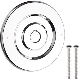 Shower Faucet Cover Plate Escutcheon Replacement for Moen 16090, Shower Trim Plate Ring for One-Handle Tub and Showers Faucets, Stainless Steel Showers Cover Ring with Chrome-Plated Surface