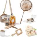 ibwaae Bug Catcher Kit for Kids Explorer Kit, 10PCS Outdoor Bug Catching Kit with Magnifying Glass & Net, Adventure Set for Backyard & Camping, Fun Gift for Girls Boys