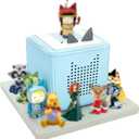 for Tonie Shelf, Tonies Storage for Toniebox 2/ Toniebox 1 Tonie Figures Creative Tonies Magnetic Shelf for,Tonie Box Player 10-30 Characters (Grey)