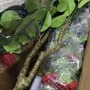 Artificial Camellia Tree 3.3 FT 2 Pack, Christmas Decor Fake Camellia Plant with Blooming Flowers&Natural Wood Trunk, Greenery Faux Potted Plant for Home Office Winter Indoor (Red, 3.3FT)
