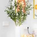 Heleze 39 Inch Artificial Olive Branches for Vases, Fake Plants Greenery Stems with 222 Leaves Faux Olive Tree Branches Home Decor Indoor 4PCS