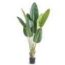VEVOR Artificial Bird of Paradise Tree, 5 FT Tall Faux Plant, PE Material & Anti-Tip Tilt Protection Low-Maintenance Plant, Lifelike Green Fake Tree for Home Office Warehouse Decor Indoor Outdoor