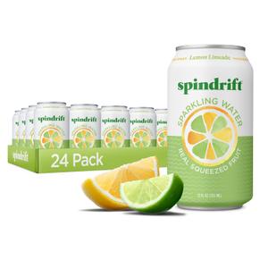 Spindrift Lemon Limeade Can 12 Ounce (Pack of 24) (EXP 05/31/27)