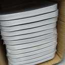 Organic Square White Gold Rim Plates, 8.5 Inch, Case of 120 (12 packs x 10)