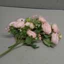 MARTINE MALL 2 Packs Peonies Artificial Flowers, Light Pink Artificial Peonies, Silk Peonies Flowers Fake Peonies Artificial Flowers Peonies Bouquet for Centerpiece Table Wedding Party Home Decor
