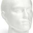Juvale Mannequin Head for Masks, Hats, Wigs - White, 9.25 x 7 x 11 in - Foam Head Wig Stand & Hat Display
