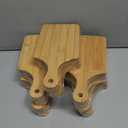 25 PCS Bulk Cutting Boards Mini Charcuterie Boards Bulk Wood Chopping Board Laser Engraving Serving Board with Handle Charcuterie Boards for Pizza, Bread, Cheese, Charcuterie, Fruit 11" x 5" Bamboo