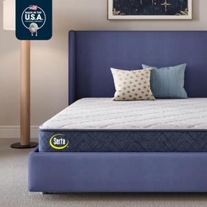 Serta Five Star Mattress Tranquility 10-Inch Medium Twin XL Zoned Lumbar Support, Pressure Relief, Cooling Foam Bed-in-a-Box 100 Night Trial