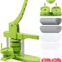 Happizza Heart-Shaped Button Maker Machine, Detachable Heart DIY Pin Button Maker Press Machine Kit, Badge Button Press Machine Pin Maker Machine with Free 100pcs Button Parts