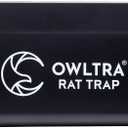 OWLTRA OW-1 Indoor Electric Rat Trap, Instant Kill Rodent Zapper with Pet Safe Trigger, Black, Large