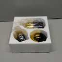 Blcka Glossy Gold Ceramic Flower Vase Set of 3,Gold Modern Round Decorative Vases for Pampas Grass Home Decor,Bedroom,Office,Living Room,Bookshelf,Wedding,Bathroom Table Centerpiece (Black)