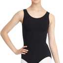 Capezio Women's Classic V-Neck Camisole Leotard (Medium, Black)