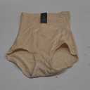 Tummy Control Shapewear Panties for Women High Waisted Body Shaper Slimming Shapewear Underwear Girdle Panty (Medium, Beige-smooth Fabric)
