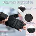 SIMARI Workout Gym Gloves for Men Women, Weight Lifting Gloves with Wrist Wrap Support, SBR Pad Grip for Full Palm Protection, for Exercise, Fitness, Dumbbells, Barbell, Climbing, Fingerless