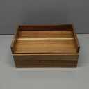 Acacia Wood Tea Bag Organizer, Wooden Tea Bag Storage Box Holder with Drawer for Kitchen Office Tea Bar Countertop