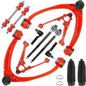 12pc Front Upper Lower Control Arms with Polyurethane Bushing Suspension Kit for Cadillac Escalade ESV EXT Chevrolet Avalanche Silverado Suburban 1500 Tahoe GMC Sierra 1500 Yukon XL 4WD 2007-2013