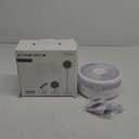 Portable Table Fan - USB Powered, Oscillating, Timer - White, 5.4 x 2.6 Inches