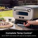 Ninja Artisan Electric Outdoor Pizza Oven with Stone | 12-inch Pizza in 3-minutes | 700F Max Temp | 5-in-1 Functionality Pizza, Bake, Broil, Proof & Warm | Makes Full Meals | Gray | MO201