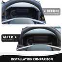 RAZPOY for Bronco Dashboard Panel Trim, Center Control Dash Board Cover Compatible with 2021-2024 Ford Bronco Carbon Fiber Interior Accessories (Not for 2025 Bronco, Not for Sport)