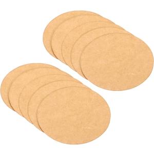 PATIKIL 2-inch Round Cardboard Paper, 50 Pcs Blank Disc Circles Slices for Party Decorations DIY Craft Arts Drawing Painting Writing, Brown