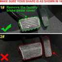 Car Brake and Gas Pedal Covers Compatible for Chevrolet Silverado 1500 2500 3500 2020-2025, Compatible for GMC Sierra Yukon Truck Accessories 2021-2025, Anti Slip Mat Accelerator Foot Pedal