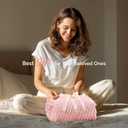 BEDELITE Fleece Decorative Blanket - 3D Jacquard Pink Throw Blankets for Women's Couch & Bed, Soft and Cozy Warm Plush Fluffy Blanket, Cute Birthday Gift for Women, 50x60 Inches