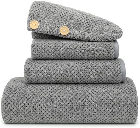 2 bath towels 2 hand towels 2 hair towels