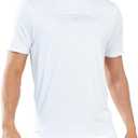 NORTHYARD Men's Workout Gym T-Shirts Lightweight Running Athletic Short Sleeve Quick Dry Shirt Tops (White)