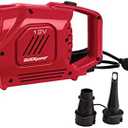 Coleman QuickPump Air Pump for Air Beds & Inflatables, Portable Air Pump with Fast Inflation or Deflation, Battery-Powered/Rechargeable/12-Volt/120-Volt Power Options