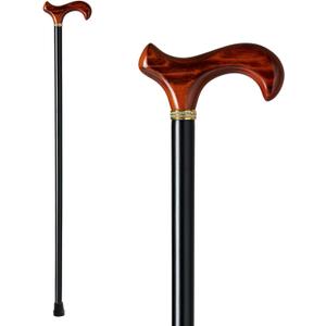 GUYUE Handcrafted Wooden Cane for Men & Women,Gentleman's Walking Sticks, Ergonomic Senior Canes, Natural Solid Wood Luxury Cane, Perfect for Gift-Giving