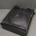 Record Player with Passive Bookshelf Speakers Belt-Drive Vintage Turntable for Vinyl Records External Dual Stereo Speakers LP Players 3 Speed Wireless AUX Headphone Input Auto Stop Retro Black Wooden