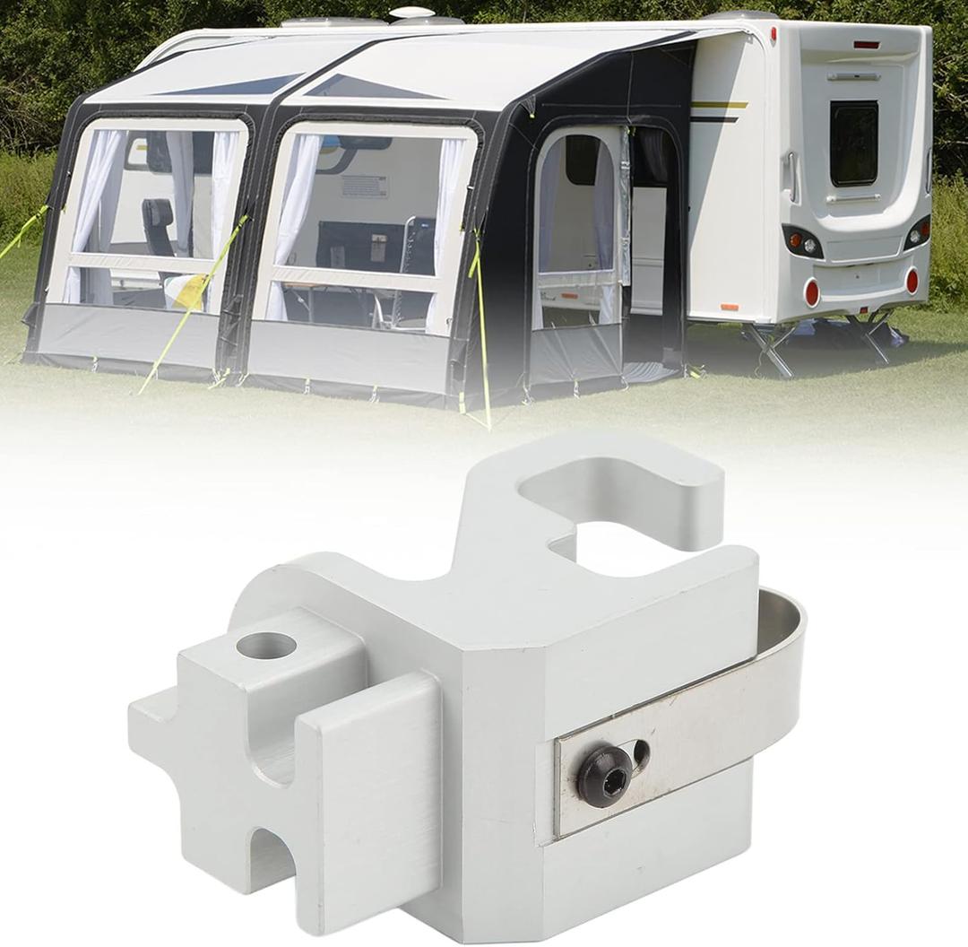 RV Awning Rafter Rivet, Heavy Duty Awning Lower Rafter Claw Satin Aluminum Fit for Dometic Sunchaser II Awning Replacement, Sunchaser Awning Parts, Easy to Install
