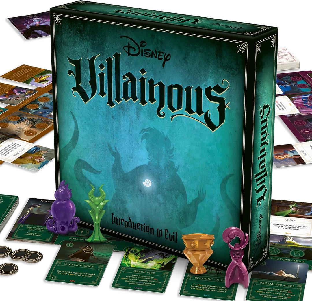 Ravensburger Disney Villainous - Introduction to Evil Strategy Board Game - Compatible with Other Villainous Games - Includes Lorcana Promo Card - Ages 10+