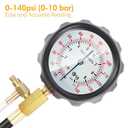 BETOOLL 0-140PSI Fuel Injector Injection Pump Pressure Tester Gauge Kit Car Tools (Master)