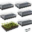 Mr. Pen- Seed Starter Tray Kits, 5 Set, Total 200 Cells, Durable Plant Germination Trays with Humidity Vented Domes and Bases, Ideal for Seed Starting, Indoor Gardening and Greenhouse