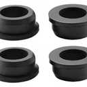 4 pcs 1-1/2" Drill Hole1" ID Black Silicone Top hat Rubber Grommets for WiringAutomotiveFirewallHole PlugDeskScrewWater and Gas PipeDrainHouse SidingCable BushingGlassWire Plug