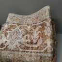 jinchan Area Rug 8x10 Washable Living Room Rug Vintage Soft Indoor Large Floor Cover Retro Distressed Mat Accent Lightweight Non-Slip Thin Carpet for Kitchen Bathroom Bedroom Brick Red