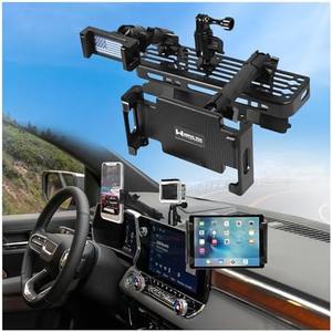 2023 2024 2025 Canyon Colorado 3-in-1 Dash Phone Mount Phone Holder for 2023 2024 2025 Canyon Colorado Metal Dash Platform Go P ro Phone Tablet Mount 2024 G MC Canyon Chev y Colorado Cell Phone Holder