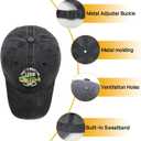 Funny Retro Baseball Cap If I am Missing I Will go Fishing Sun Protection and Windproof Gifts for Fishing and Outdoor Sports Enthusiasts Dark Grey