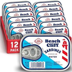 Beach Cliff Wild Caught Sardines in Water, 3.75 oz (12-Pack)
Apr 2029