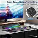Tylubio Computer Speakers for Desktop, HiFi Stereo PC Soundbar with Dynamic RGB Lighting, USB & Type-C Plug&Play, Volume Control Knob, Wired Speakers for Gaming, Laptop, Monitor, Office