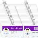 Name Badge Holders with Clip - Fushing 40PCS Clear Plastic ID Badge Holders with Badge Clips for 2-1/4 Inch x 3-1/2 Inch Name Badge Inserts